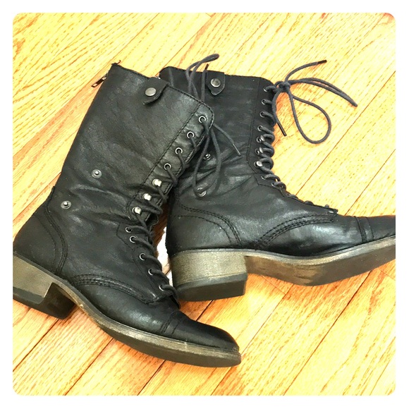 steve madden genny combat boot